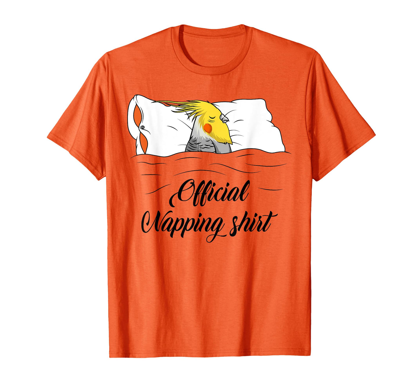 Sleeping Cockatiel Pyjamas Parrot Lover Official Napping T-Shirt