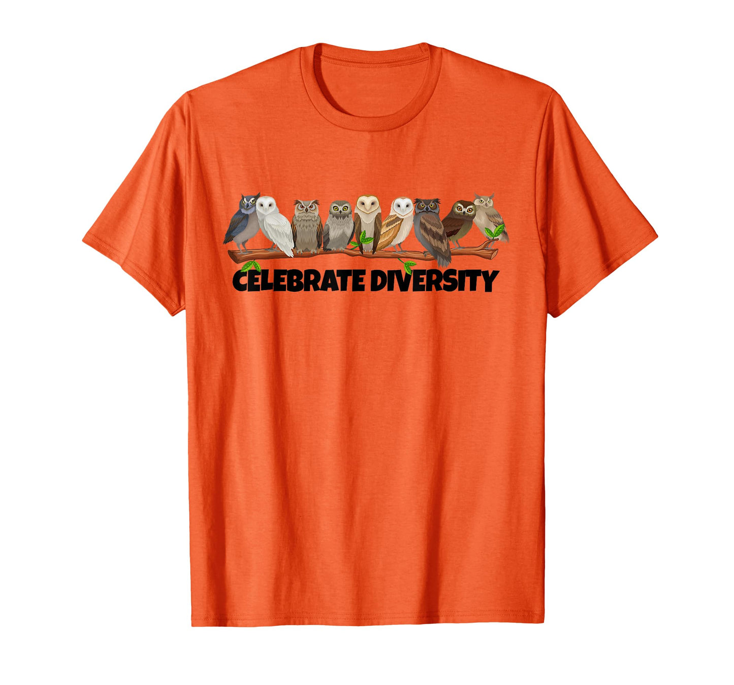 Celebrate Diversity Type of Owls Shirt for Owl Lovers T-Shirt