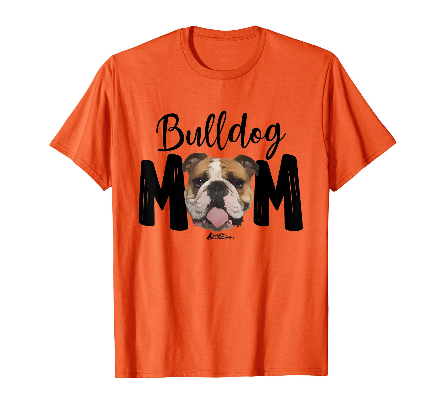 Cute English Bulldog Mom Top, Funny Bully Dog Mom For Women T-Shirt