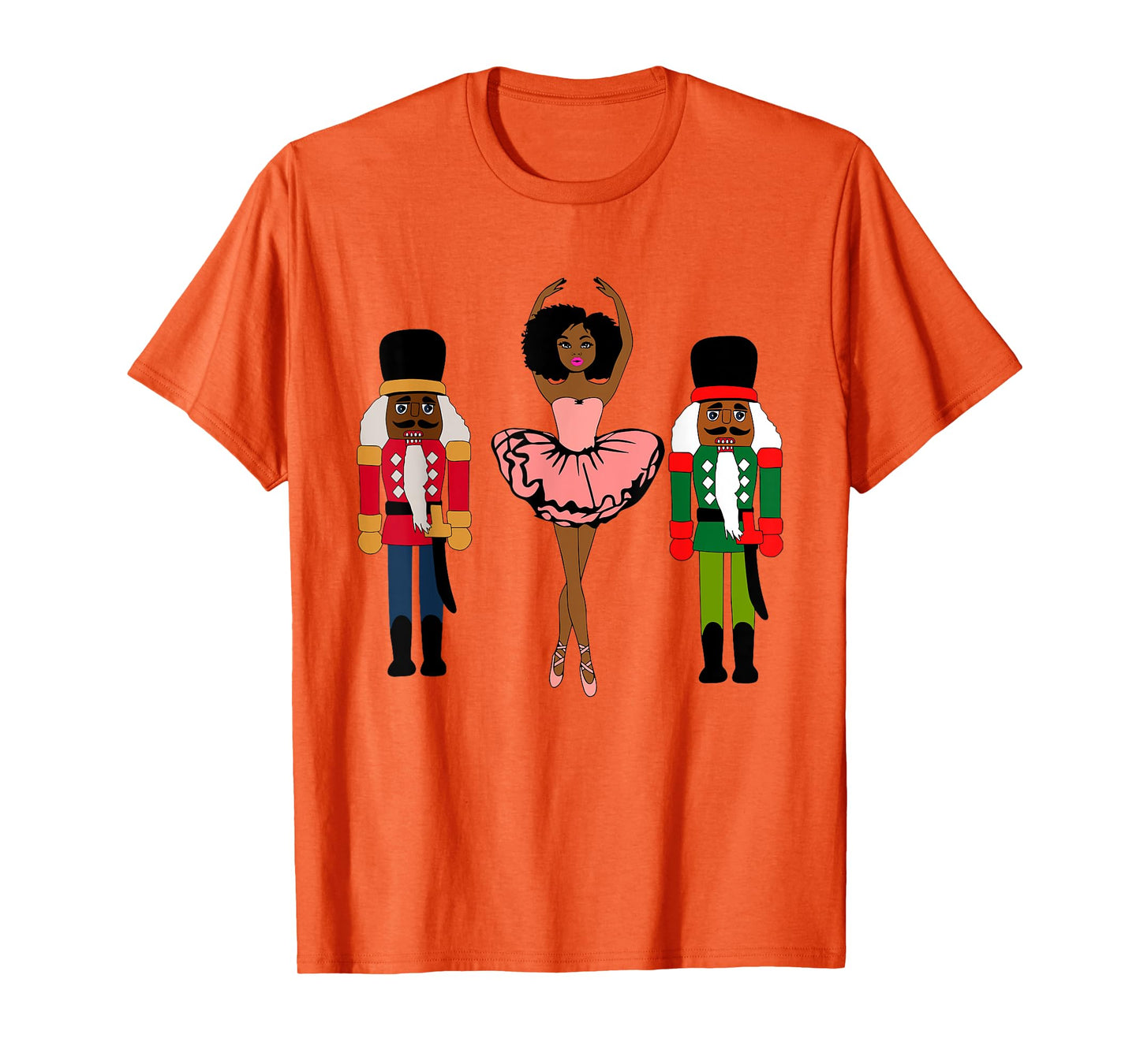 Black Ballerina Christmas Black Nutcracker Xmas African Xmas T-Shirt