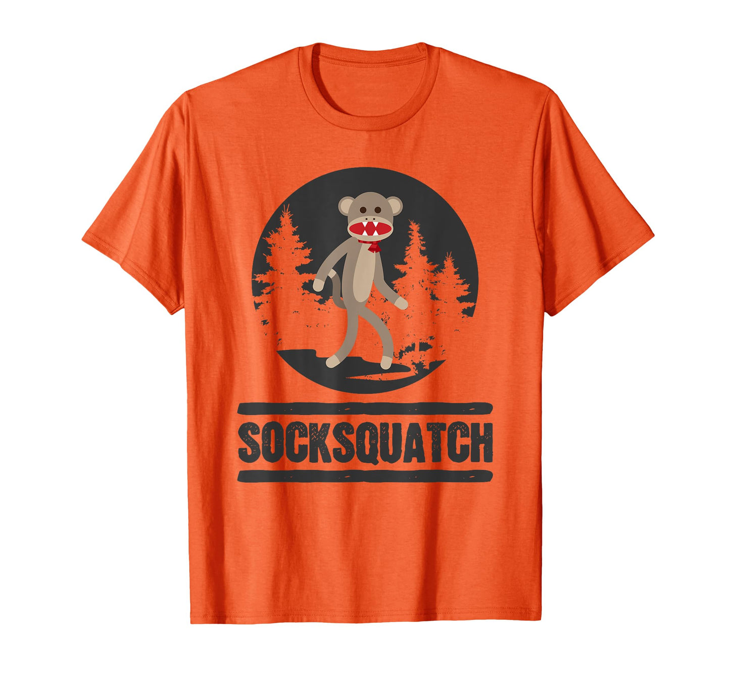 Funny Bigfoot Sighting Sock Monkey Squatch Socksquatch T-Shirt