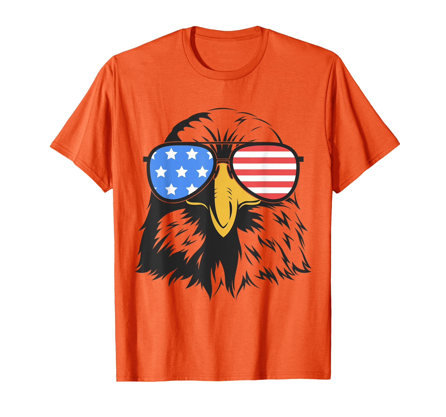 4th of July Bald Eagle in Sunglasses American Flag Freedom T-Shirt for Women Kids Men