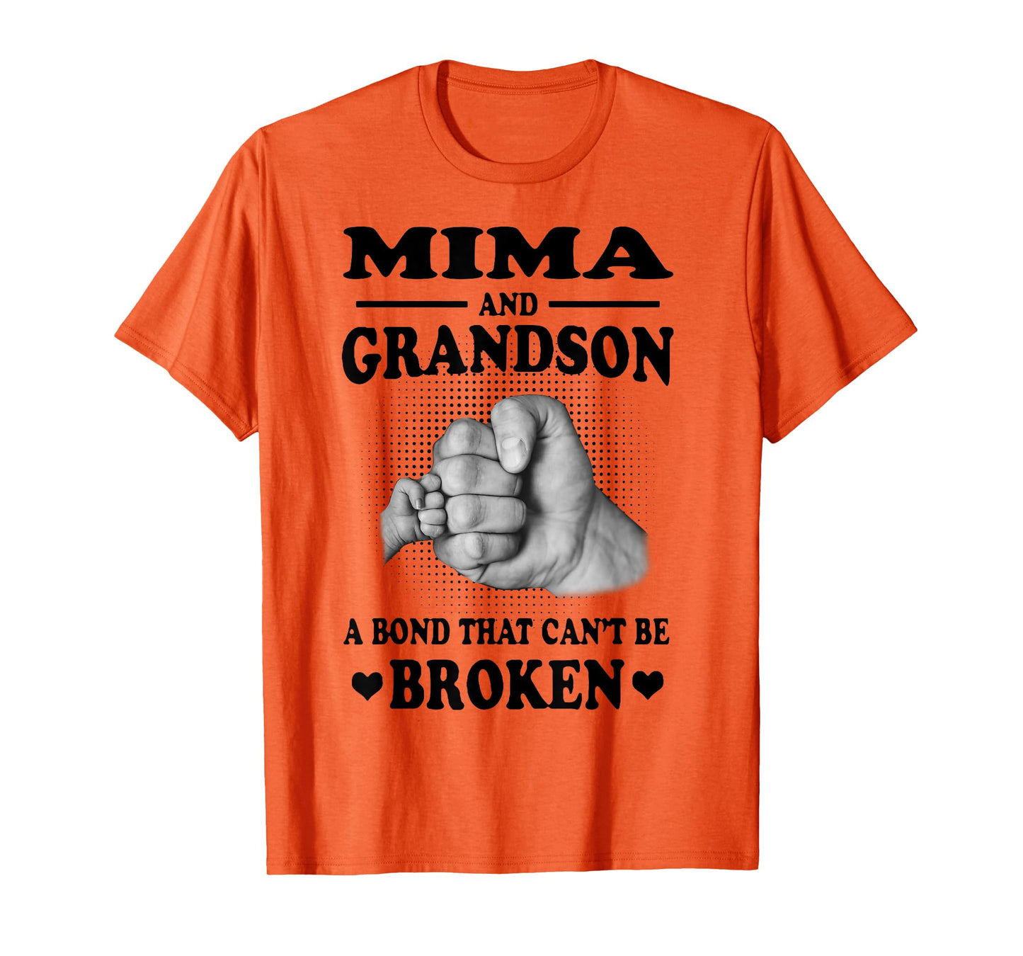 Mima And Grandson A Bond That Can't Be Broken Gift T-Shirt