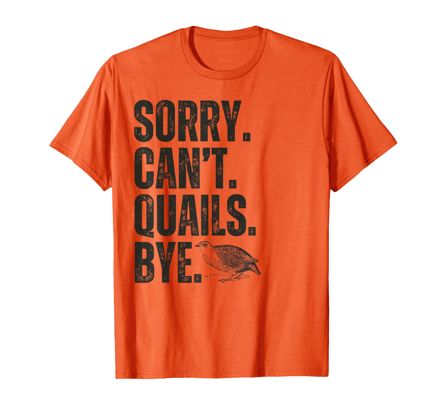 Sorry Can't Quails Bye Funny Quail Bird Lover T-Shirt