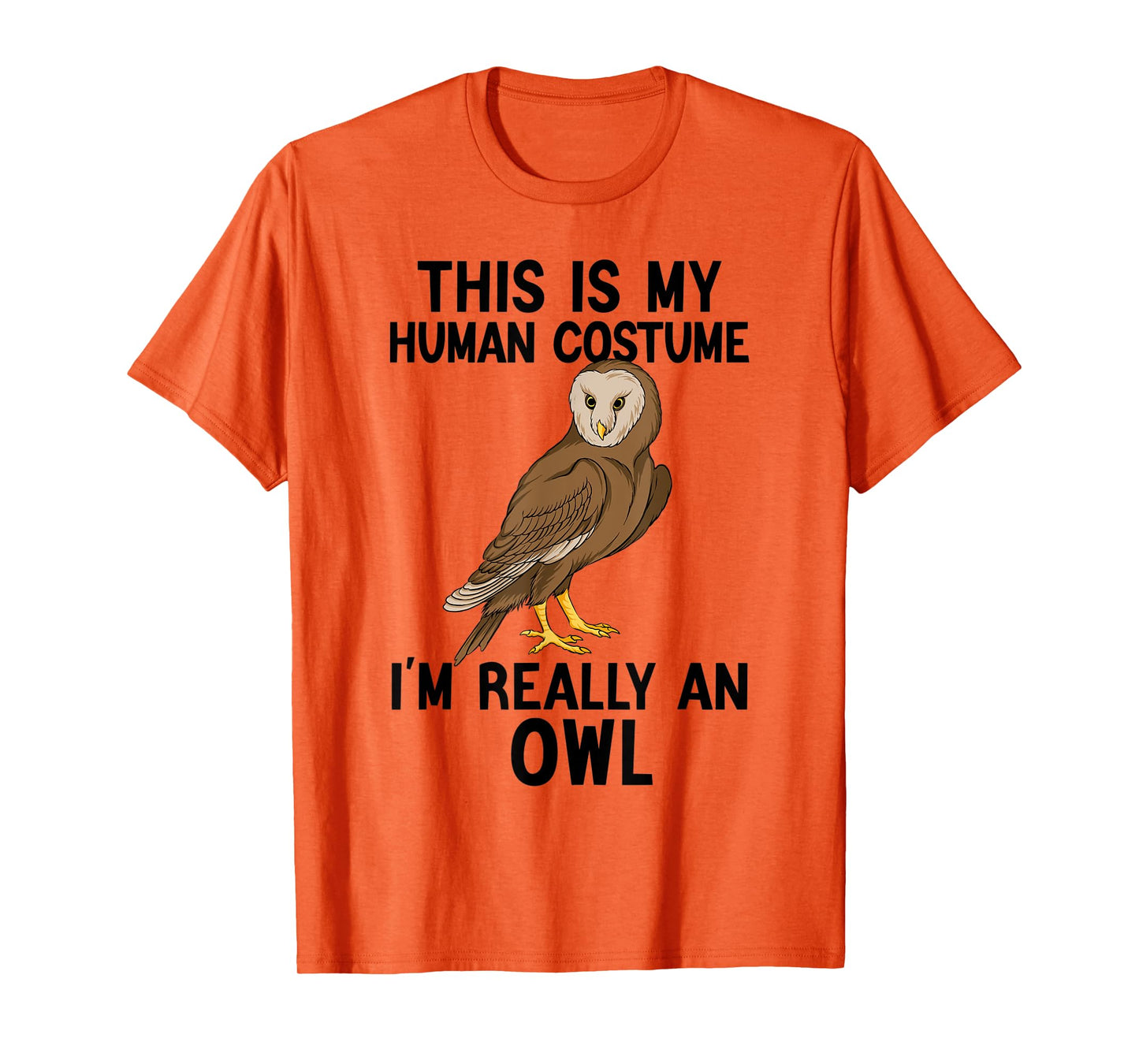 Simple Halloween Costumes for Men Women - Funny Owl Costume T-Shirt