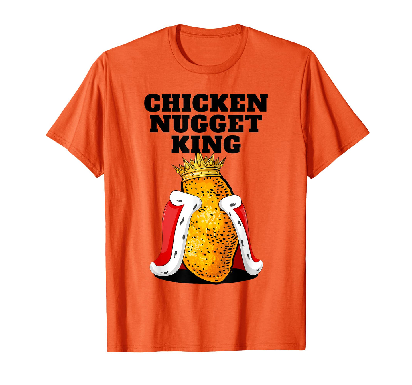 Mens Chicken Nugget King Shirt | Cute Chicken Nugget T-Shirt