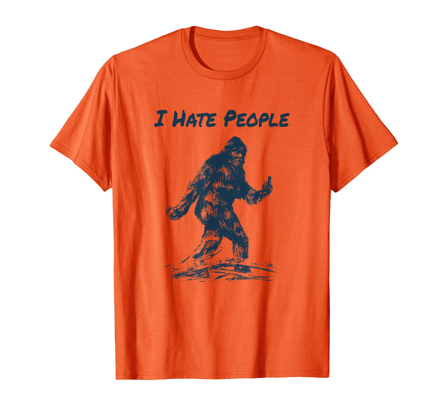 I Hate People! Funny Bigfoot Camping T-Shirt