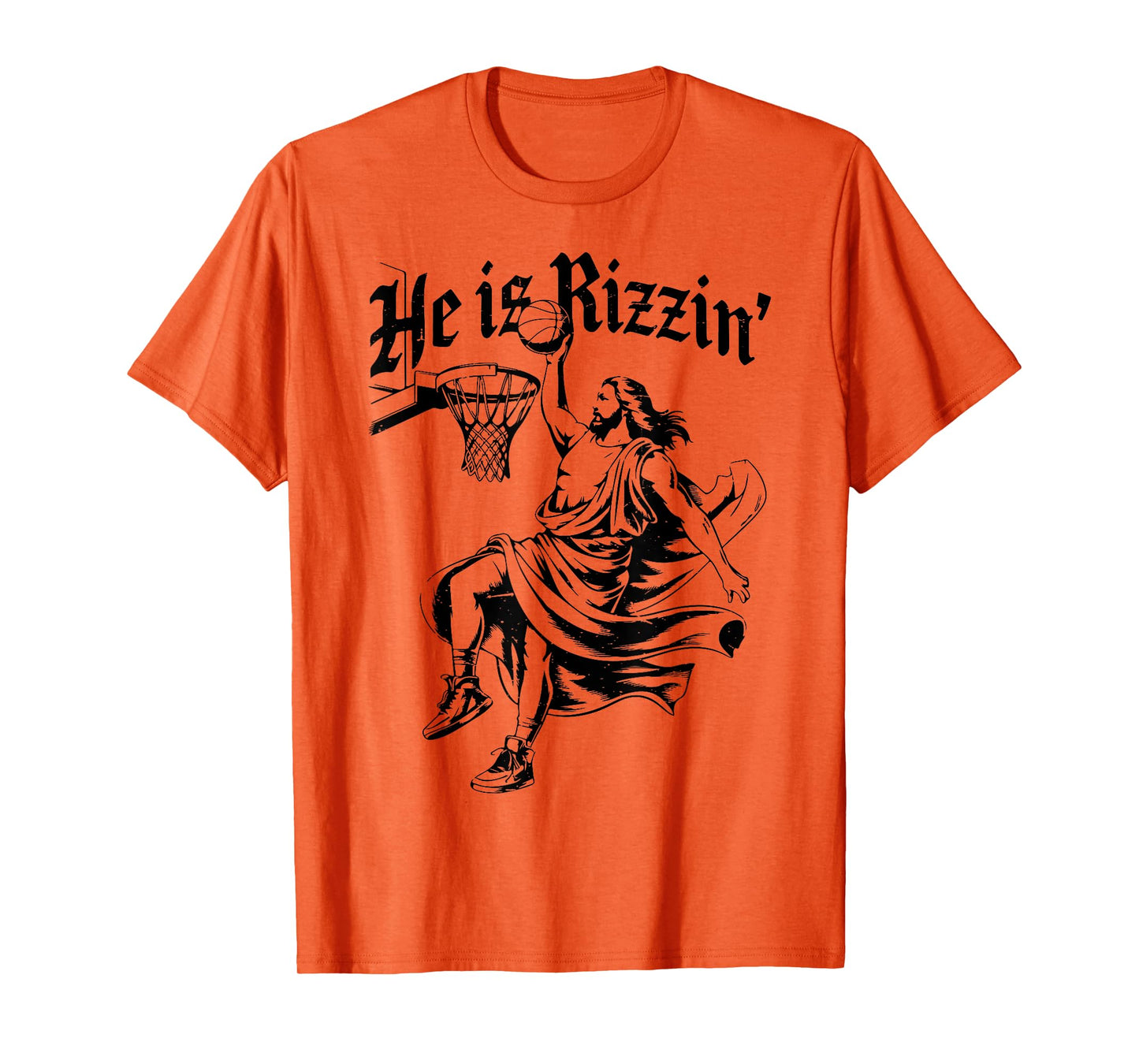 He Is Rizzin Jesus Basketball Youth toddler Christian Easter T-Shirt