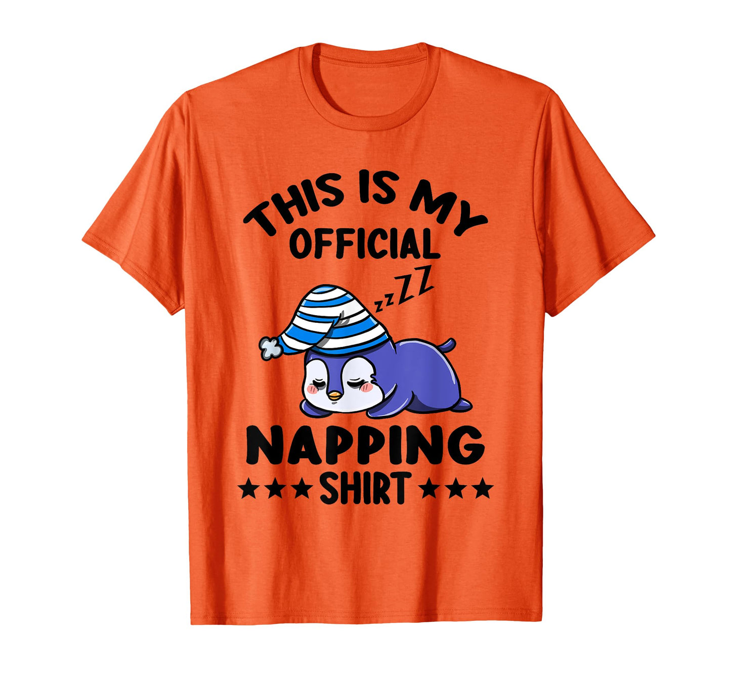This Is My Official Napping Shirt Penguin Lover Gift T-Shirt