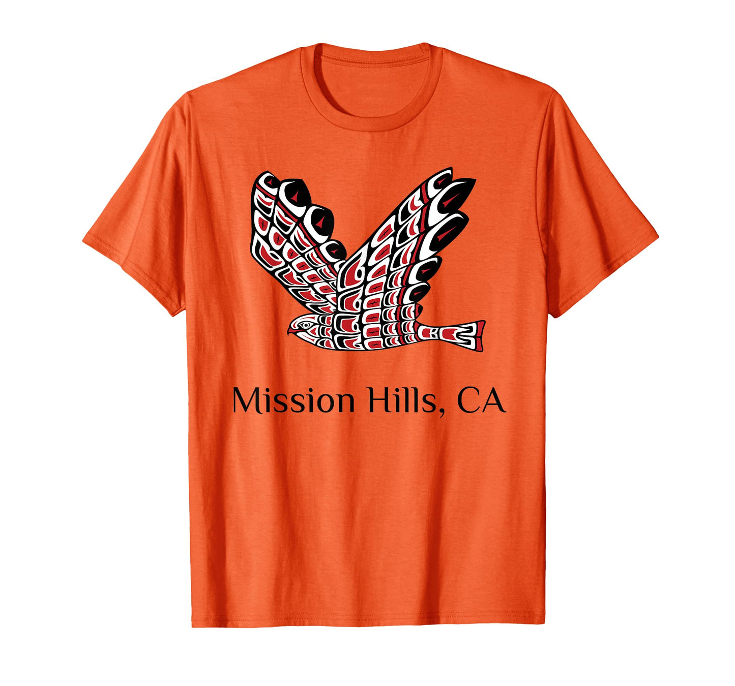 Mission Hills California Red Tail Hawk Native American T-Shirt