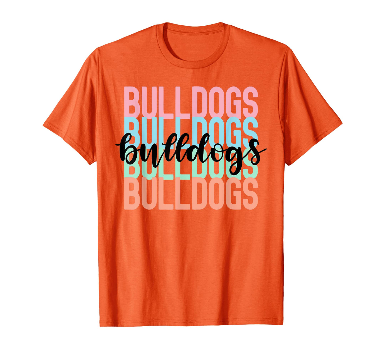 Bulldogs Team Mascot School Spirit Game Night T-Shirt