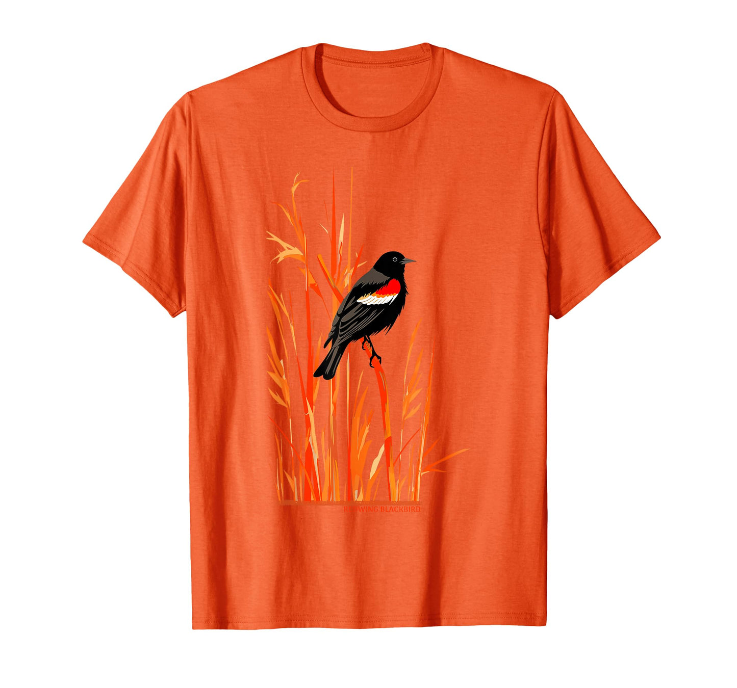 Redwing Blackbird Wetland Birder Birdwatching Birding Design T-Shirt