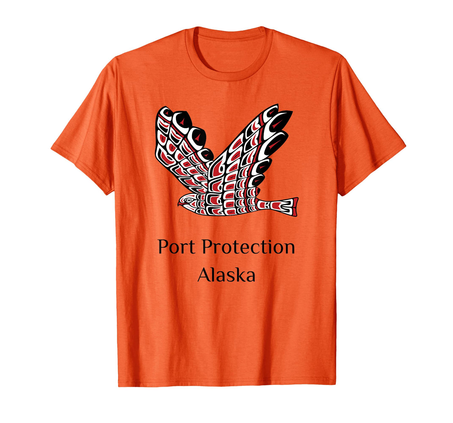 Alaska Port Protection Red Tail Hawk Native American Indian T-Shirt