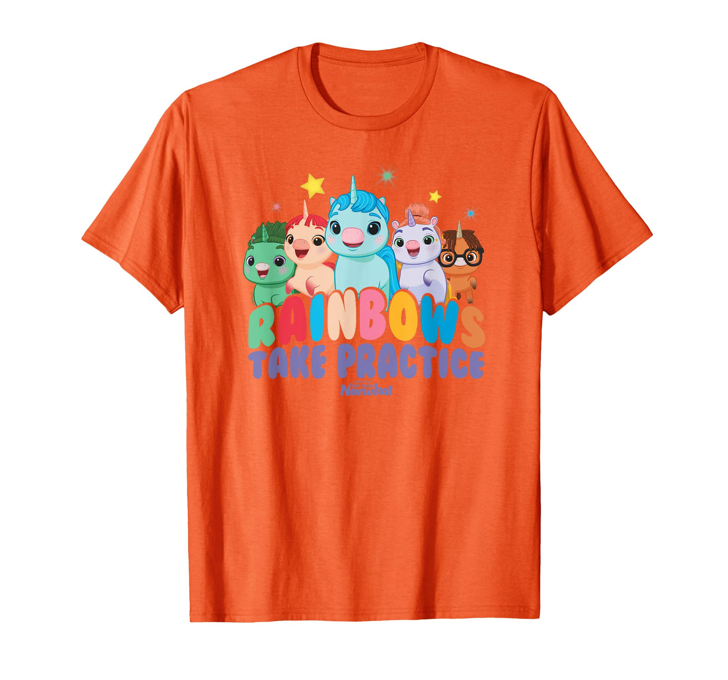 DreamWorks Not Quite Narwhal Rainbows Take Practice T-Shirt