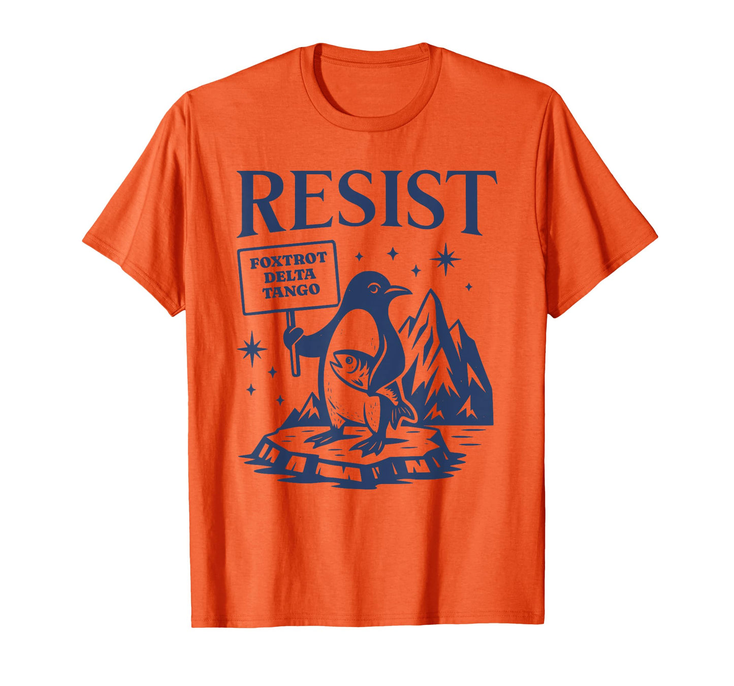 Funny Flippers Up Resist Penguins Protest Against Tariffs T-Shirt
