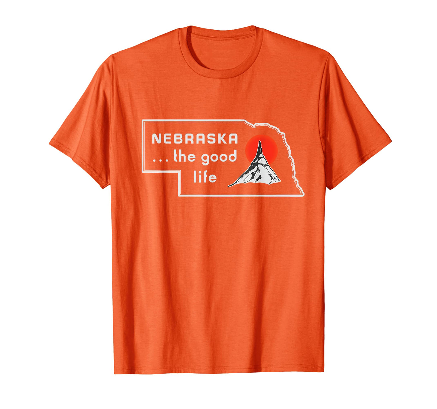 Nebraska The Good Life Vintage Road Sign T-Shirt