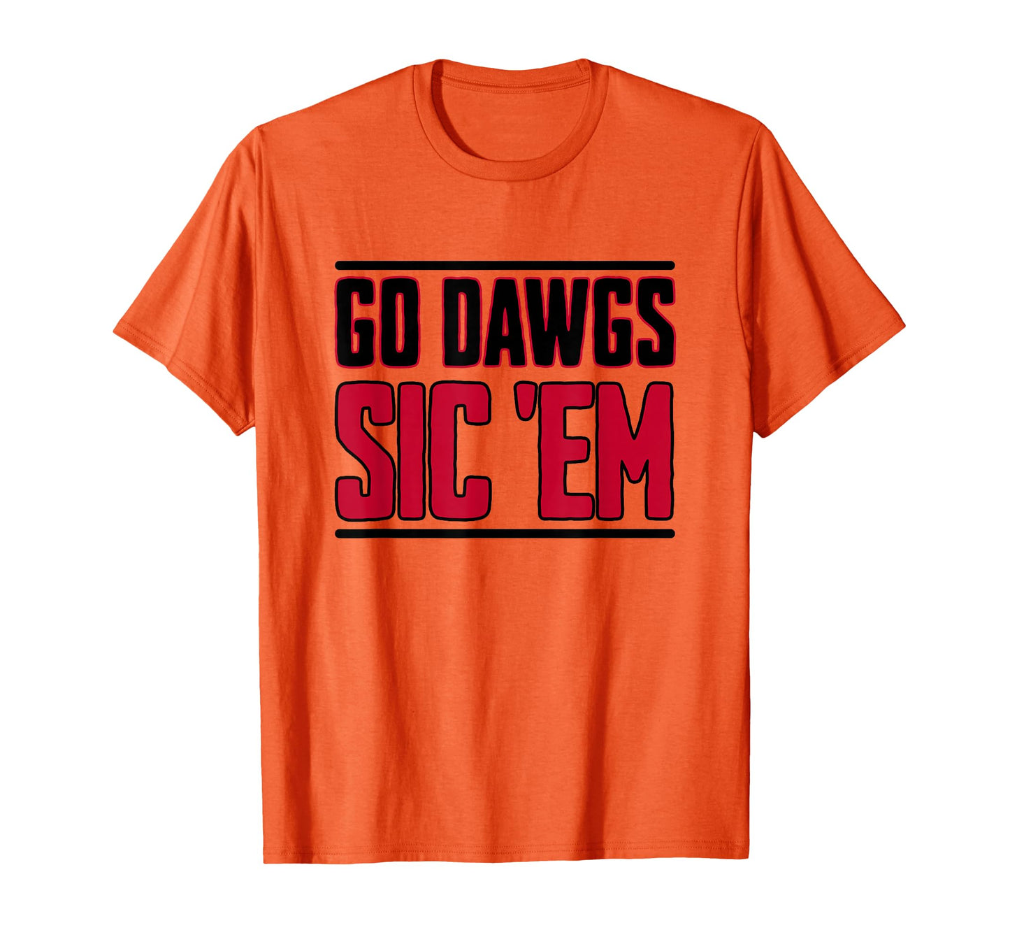 Bulldog Team Mascot School Spirit Go Dawgs Sic Em T-Shirt