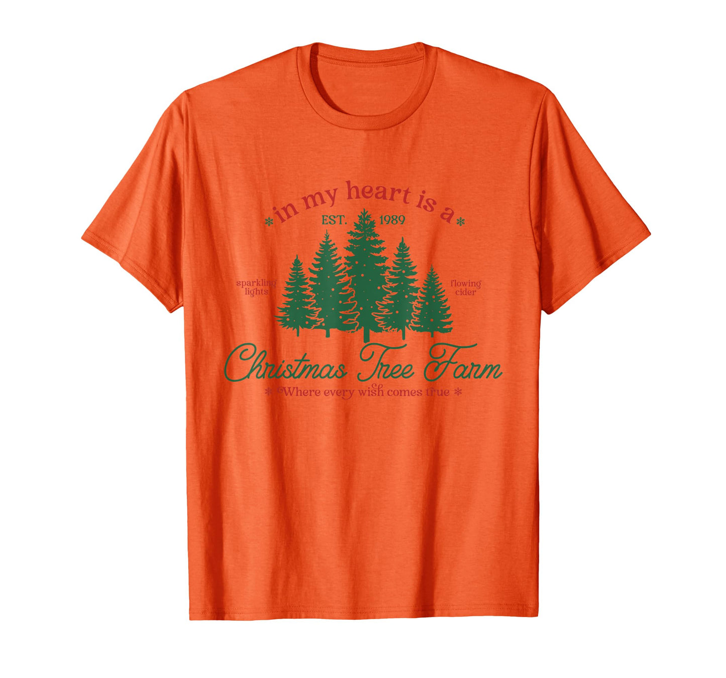 In My Heart Is A Christmas Xmas Tree Farm Vintage Clothing T-Shirt
