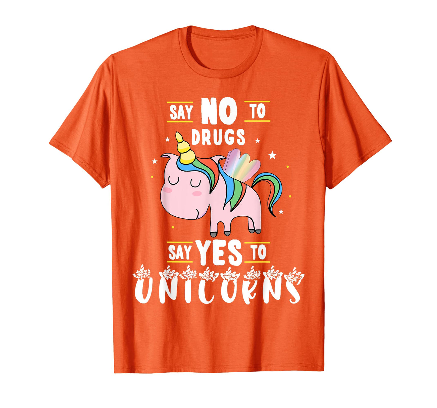 Red Ribbon Week Say No To Drugs Say Yes to Unicorns Gift T-Shirt