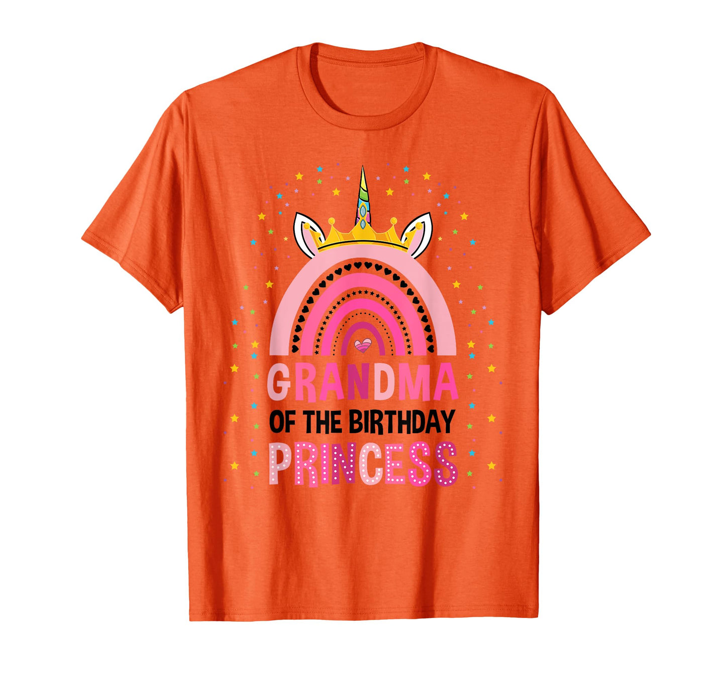 Grandma Of The Birthday Princess Unicorn T-Shirt