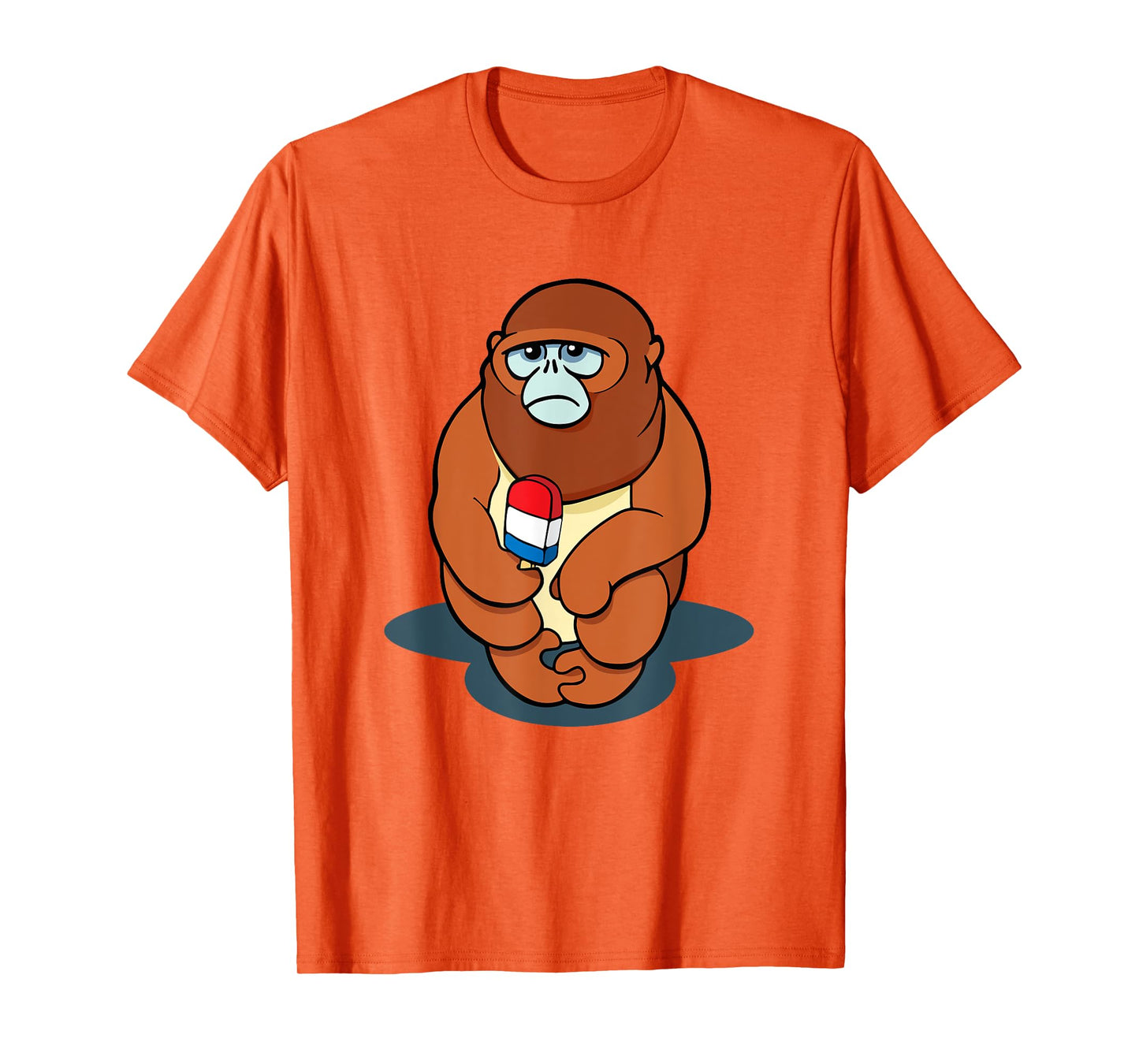 Snub Nosed Monkey Funny Monkey Ice Pop T-Shirt