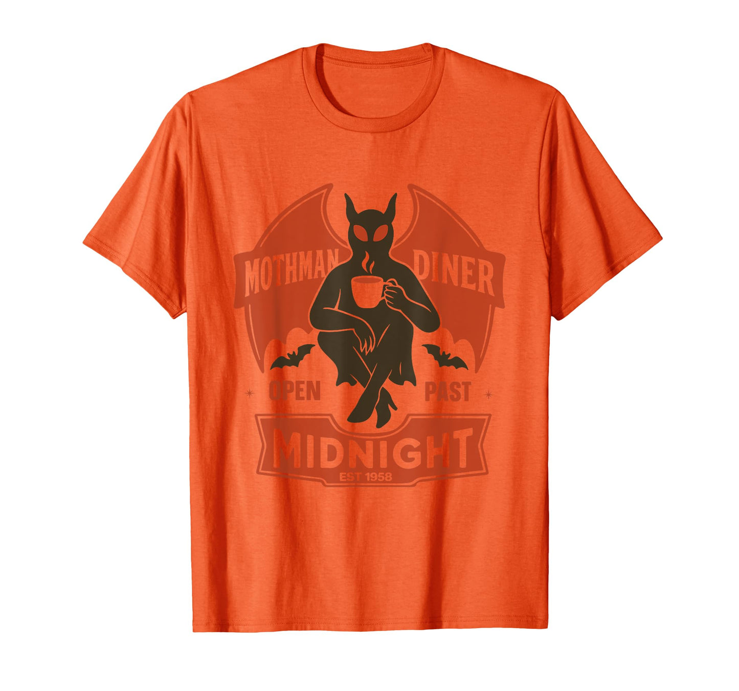 Novelty Mothman Diner Cryptid Cryptozoology Funny Mothman T-Shirt