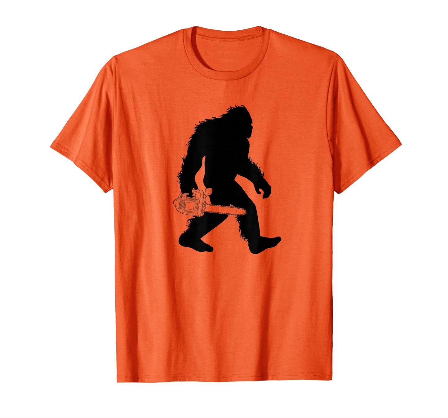 Bigfoot Carrying Chainsaw T-Shirt, Lumberjack Sasquatch Tee T-Shirt