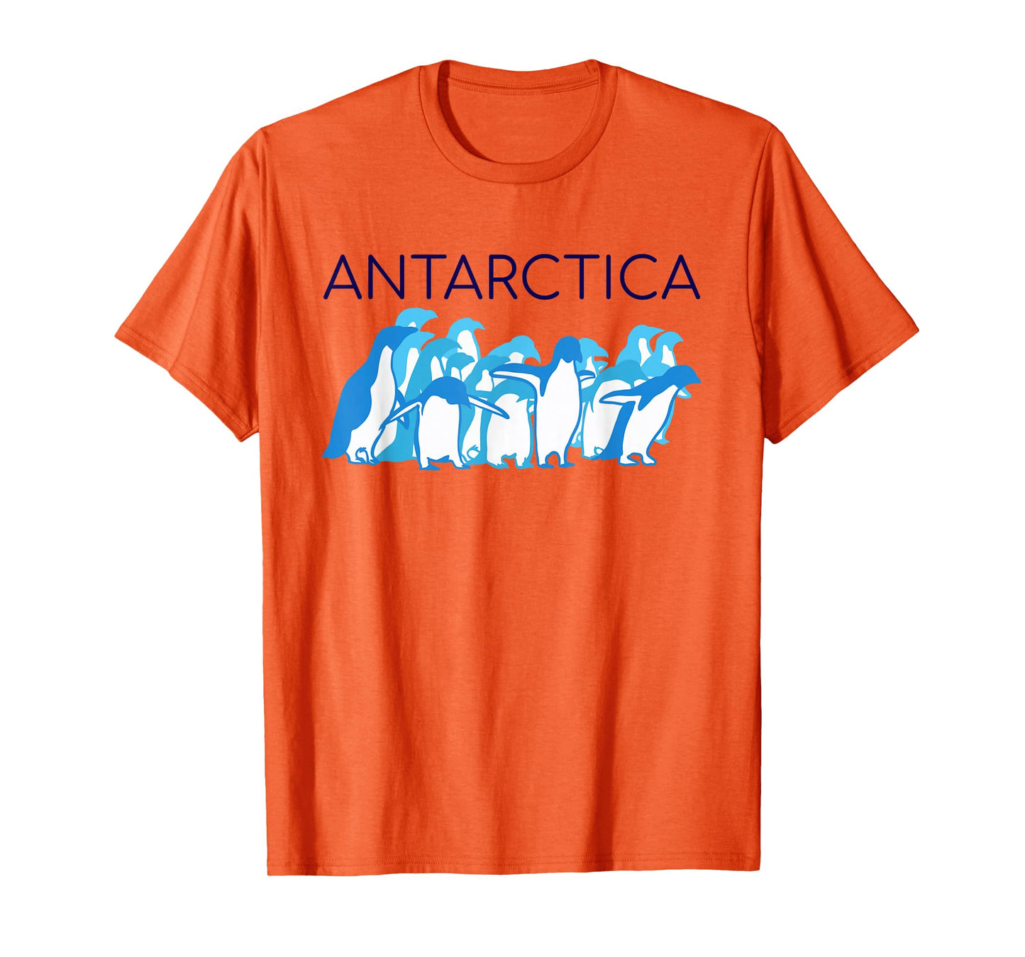 UpTheCreek Antarctica T-Shirt, Men's Unisex-Adults, Blue, Short Sleeve, Small