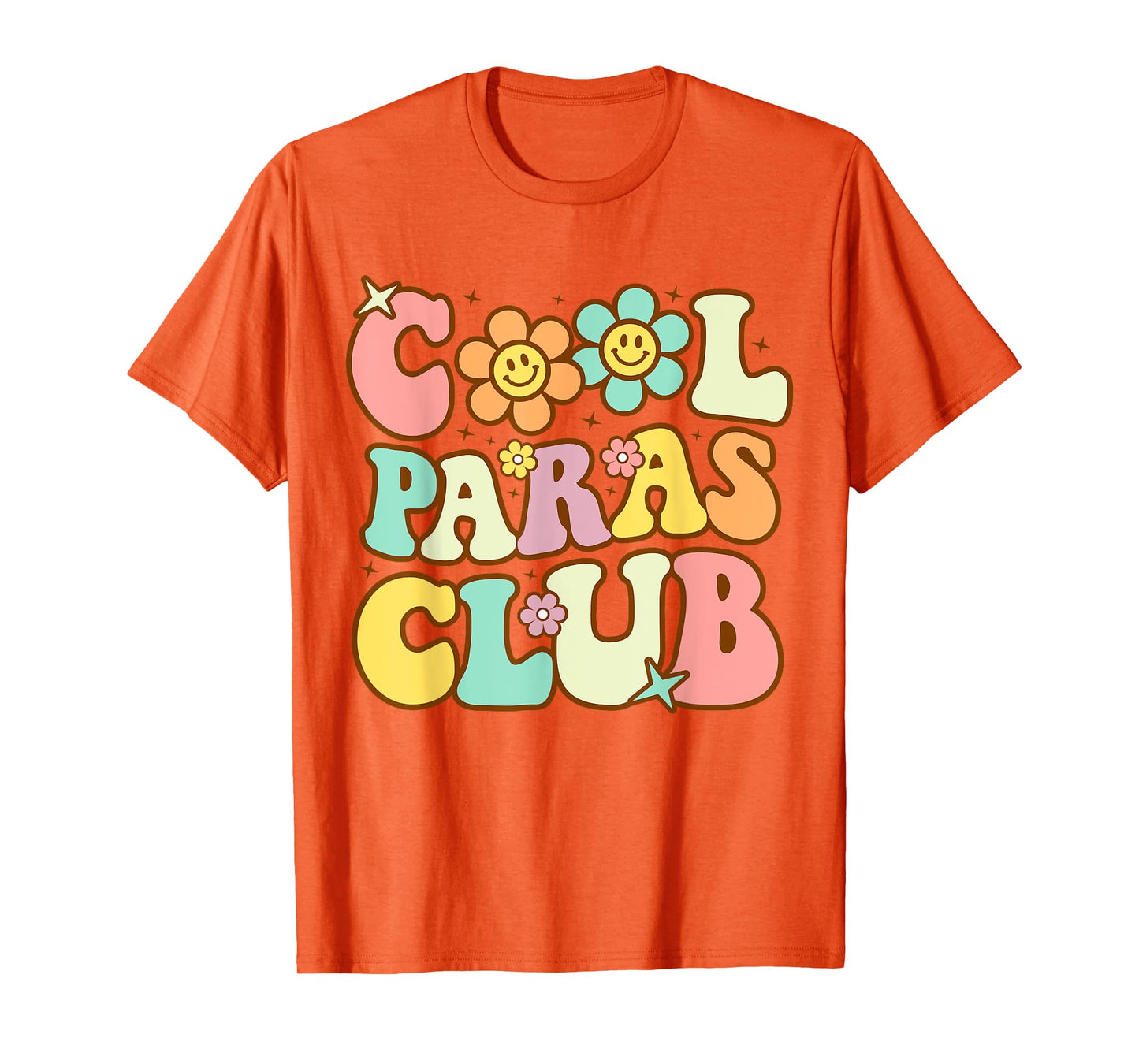 Cool Paras Club Paraprofessional Paraeducator Back To School T-Shirt