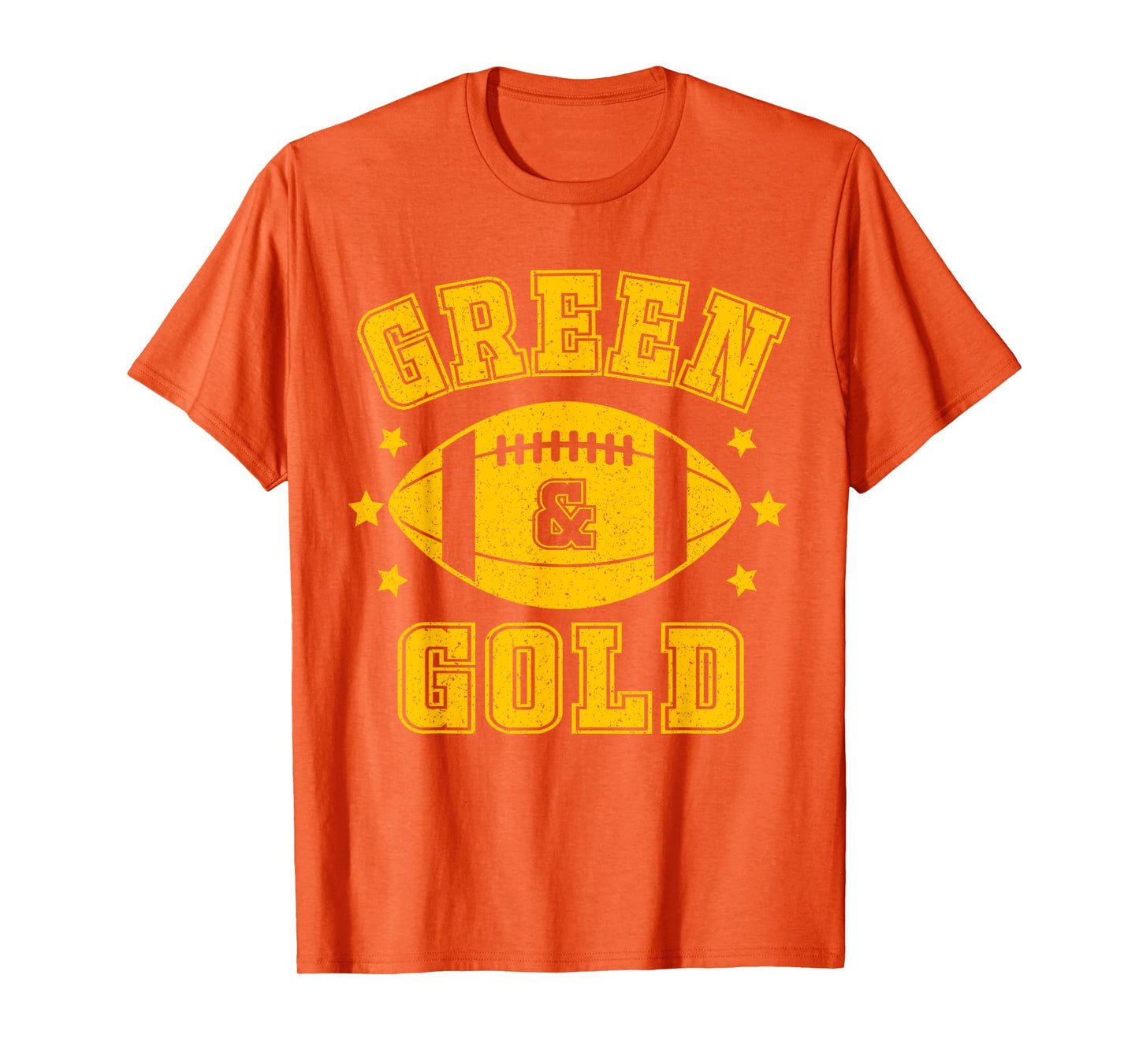 On Gameday Football We Wear Green And Gold School Spirit T-Shirt