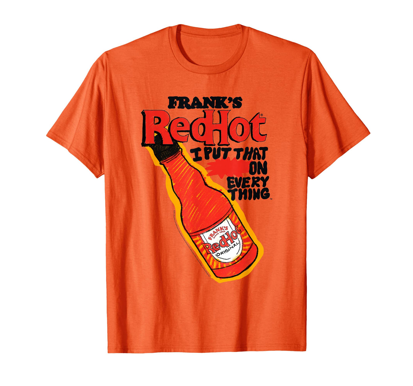 Frank’s RedHot Sauce Original Bottle Illustration T-Shirt