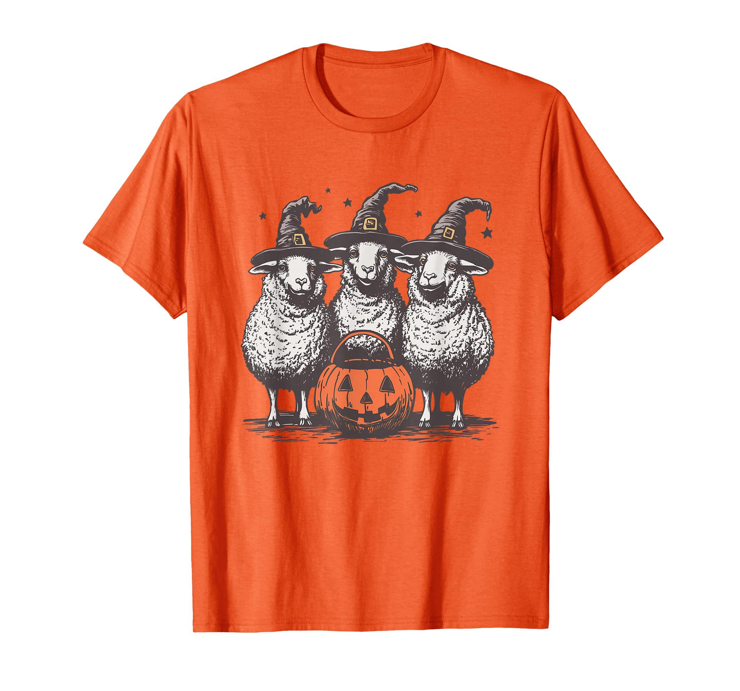 Witch Sheep Halloween Sheep Trick or Treat Sheep Farm Animal T-Shirt