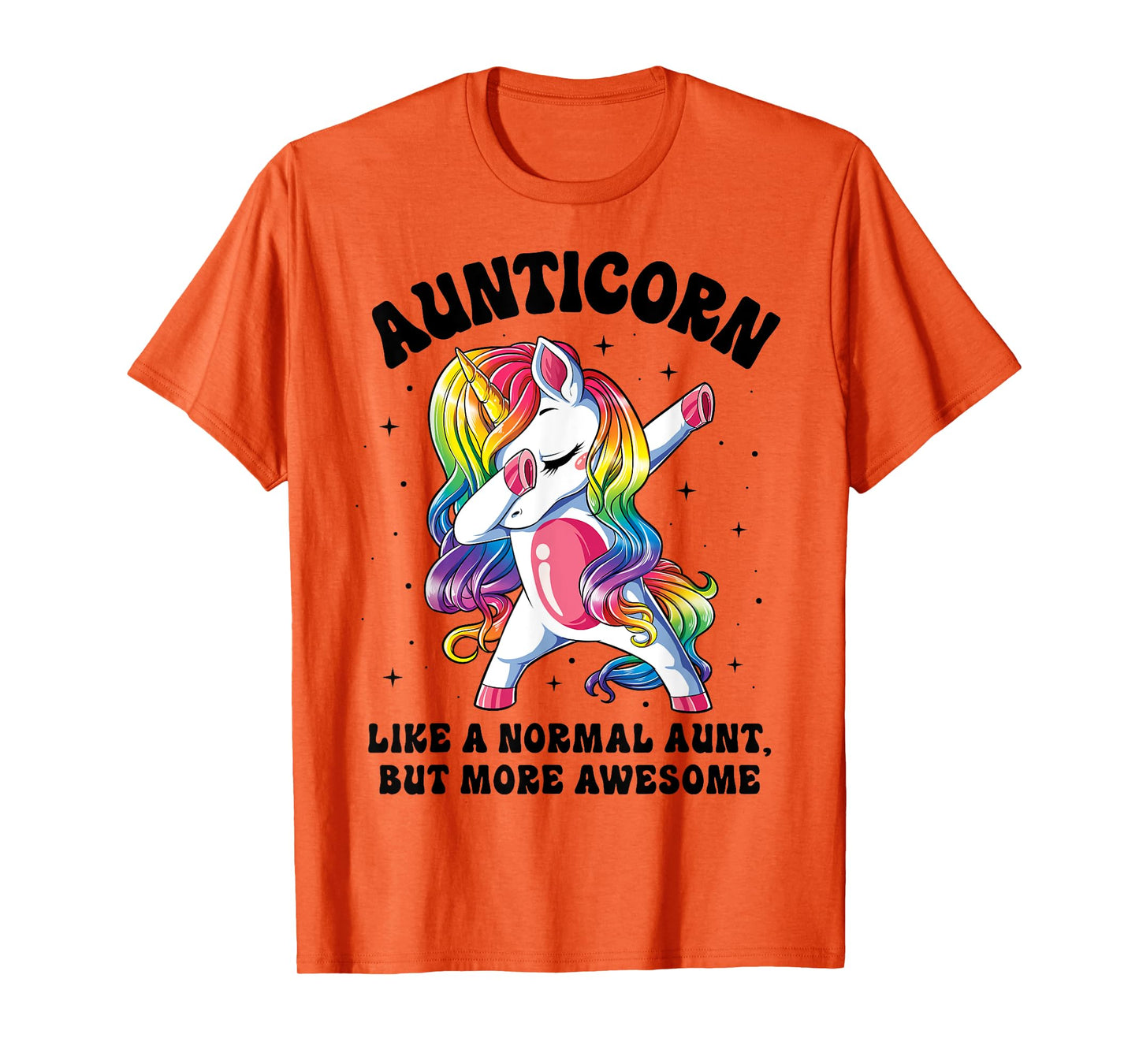 Aunticorn Like Normal Aunt But More Awesome Dabbing Unicorn T-Shirt