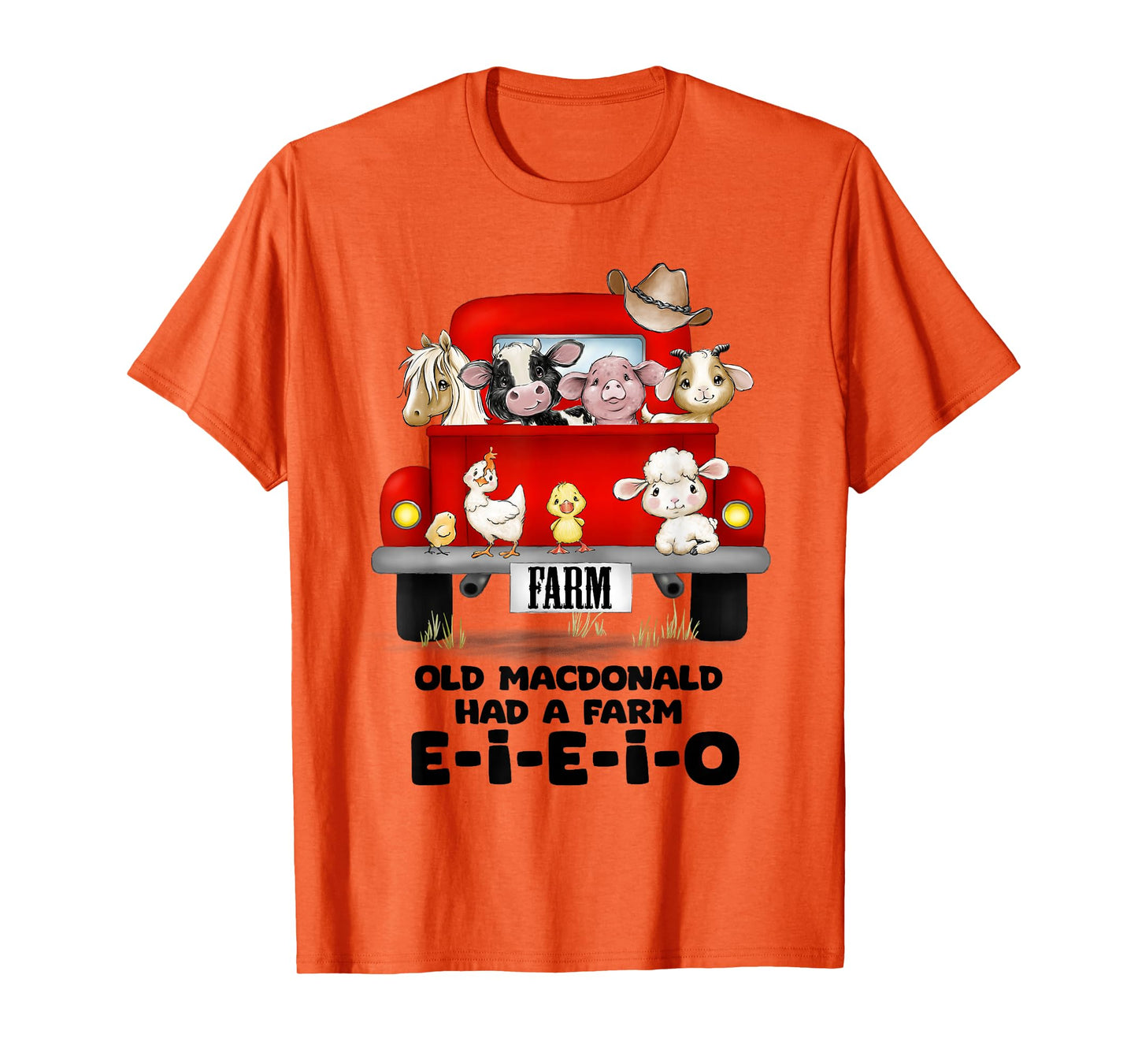 Toddler Kids Old MacDonald Had a Farm E-I-E-I-O Nursery Song T-Shirt
