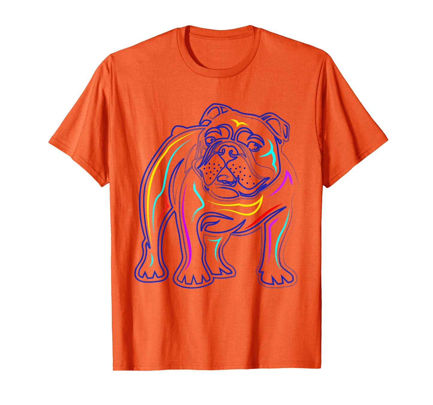English Bulldog Lovers Shirts | Line Drawing Artsy Bulldog T-Shirt