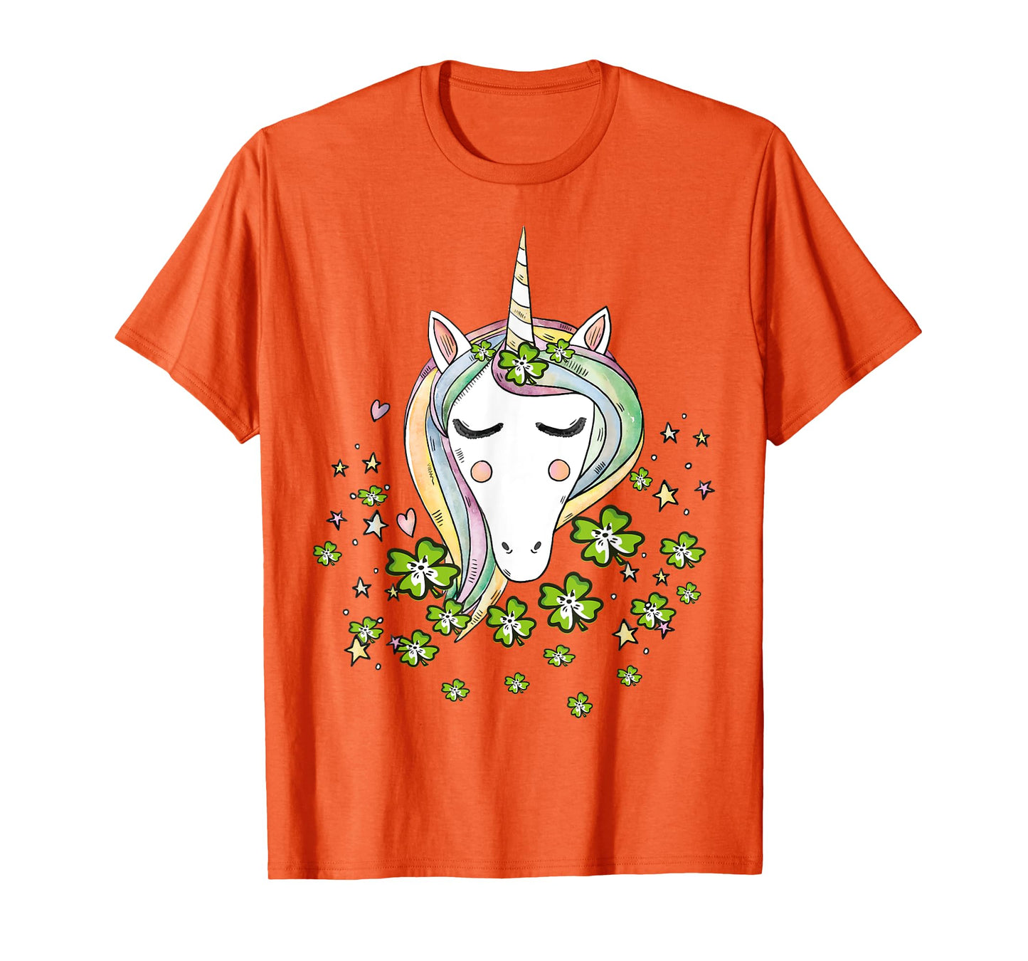 St Patricks Day Shamrock Unicorn Girls Irish Cool Green Kids T-Shirt