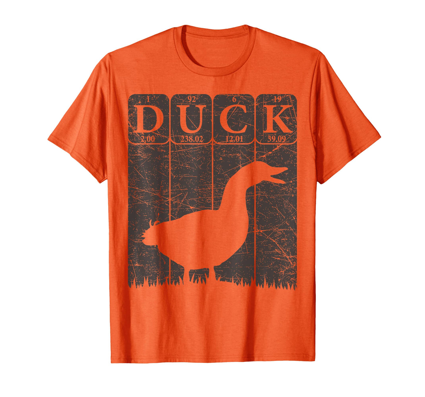 Duck Periodic Table Elements Duck Farmer Retro T-Shirt