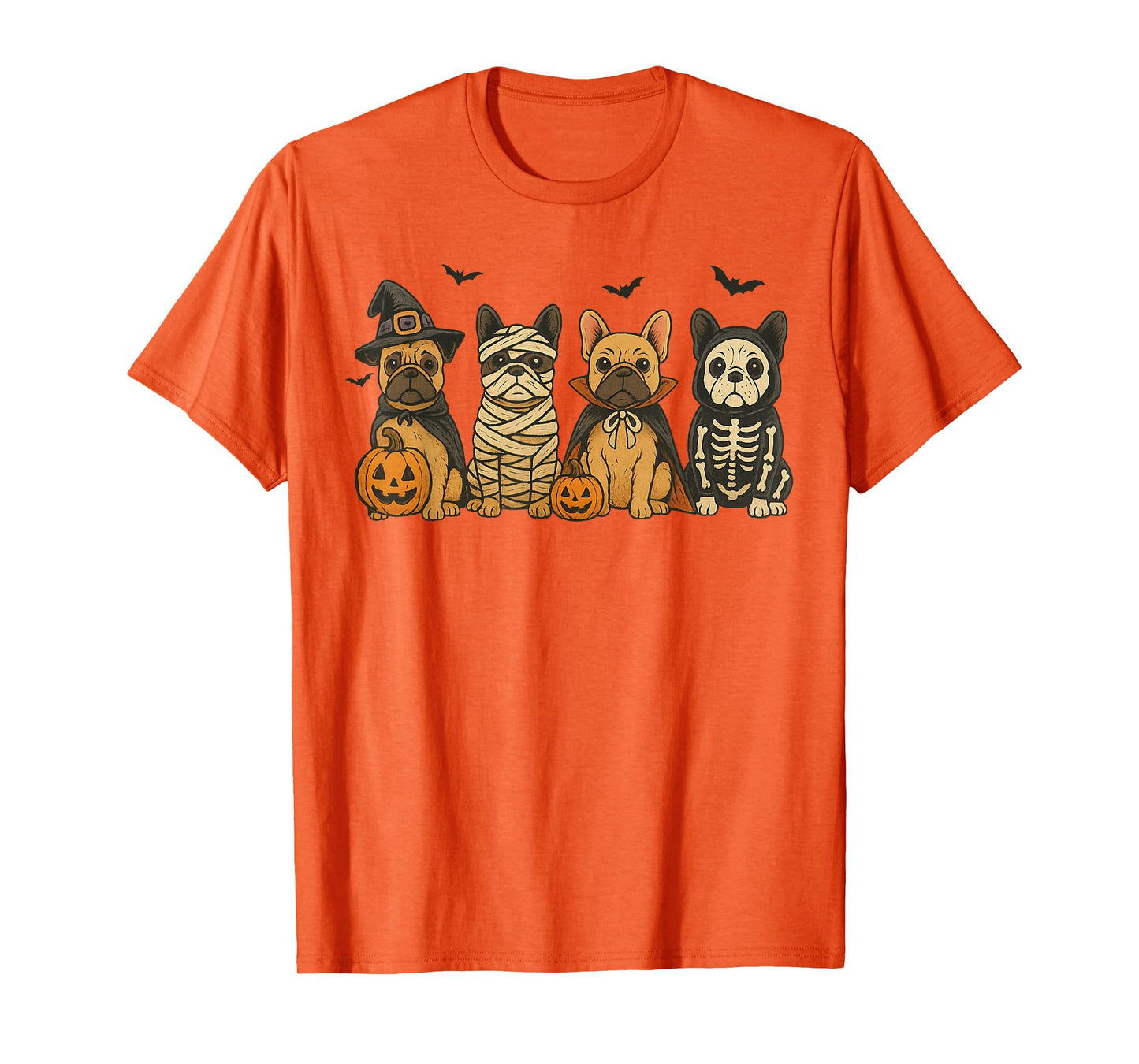 Cute French Bulldog Halloween Costume Frenchie Dog Ghost T-Shirt