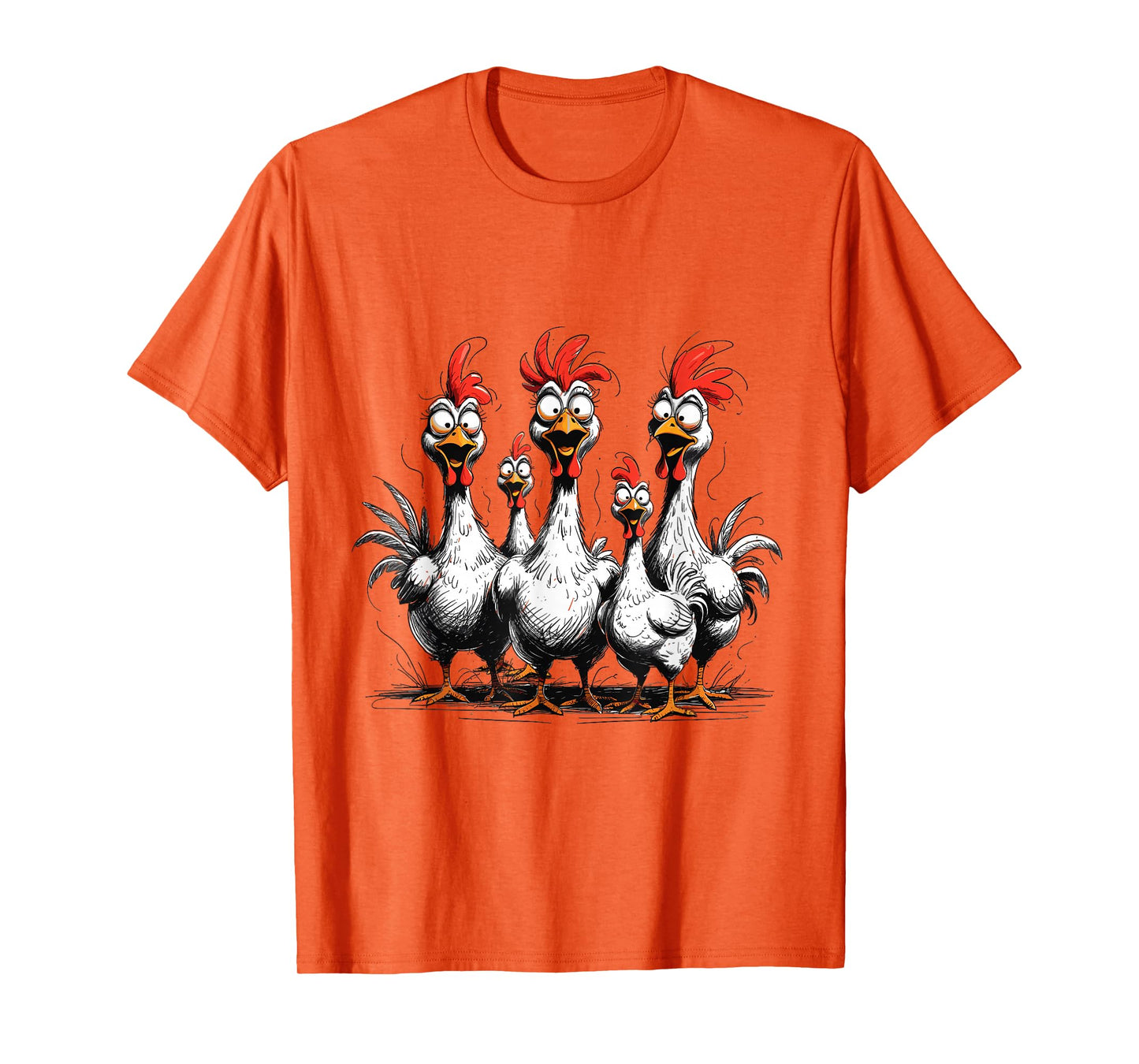 Crazy Chickens Tees- Funny Farm Animal Tee for Chicken Lover T-Shirt