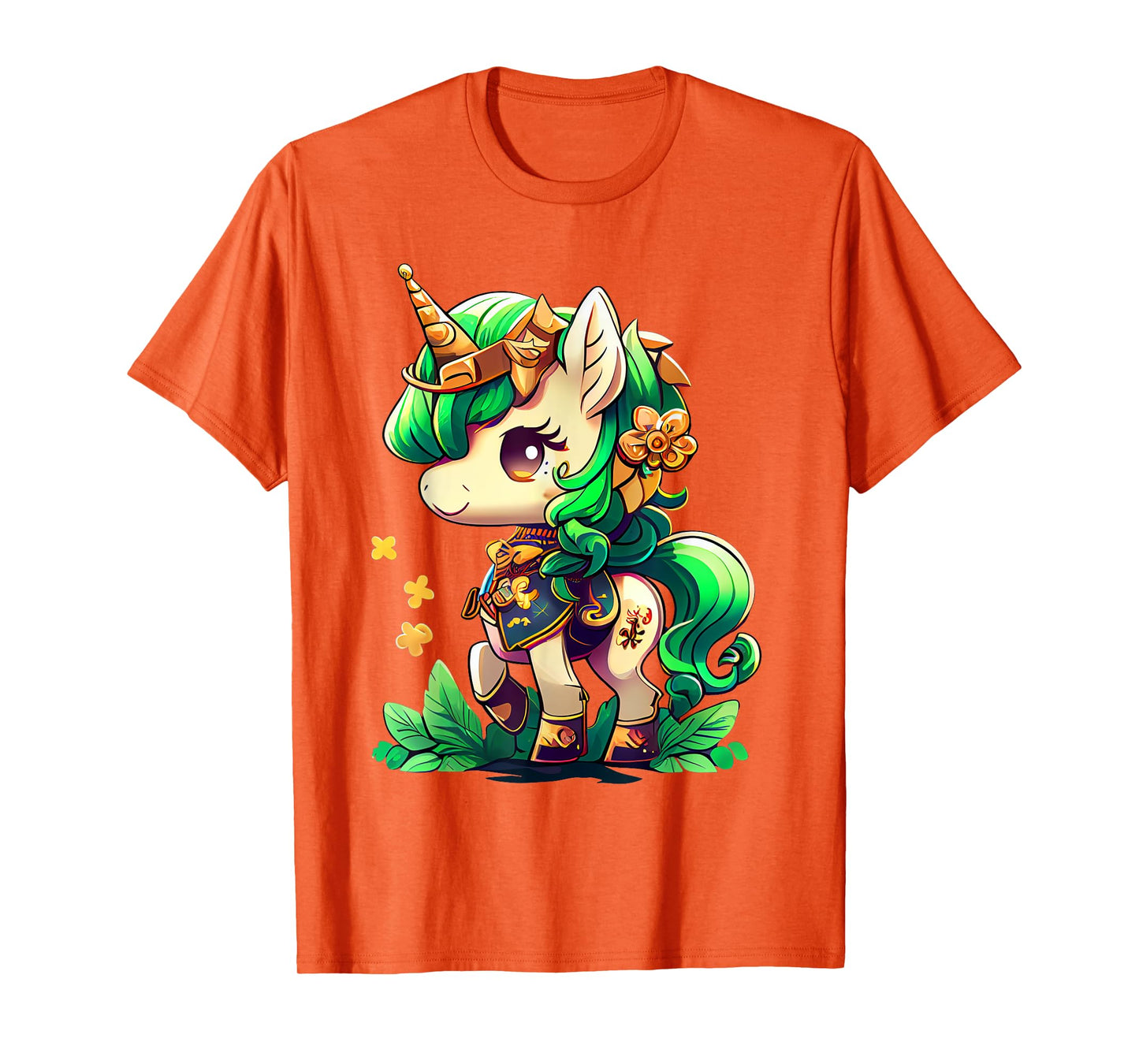 Cute Unicorn Leprecorn St Patrick Day Lucky Irish Girls Kids T-Shirt