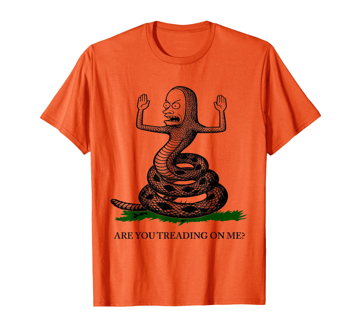 are You Treading On Me Gadsden Snake Satire Patriotic Funny T-Shirt