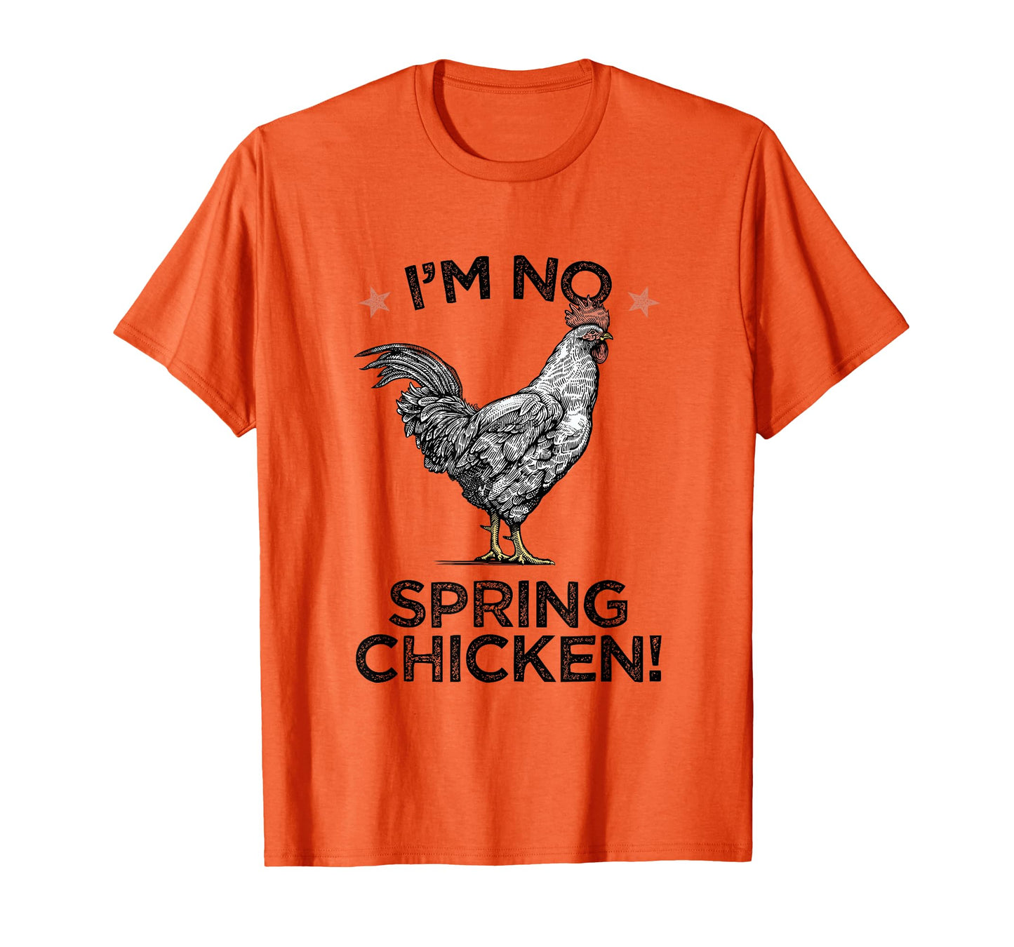 Spring Chicken Old Age Joke Birthday Senior Gag Graphic T-Shirt