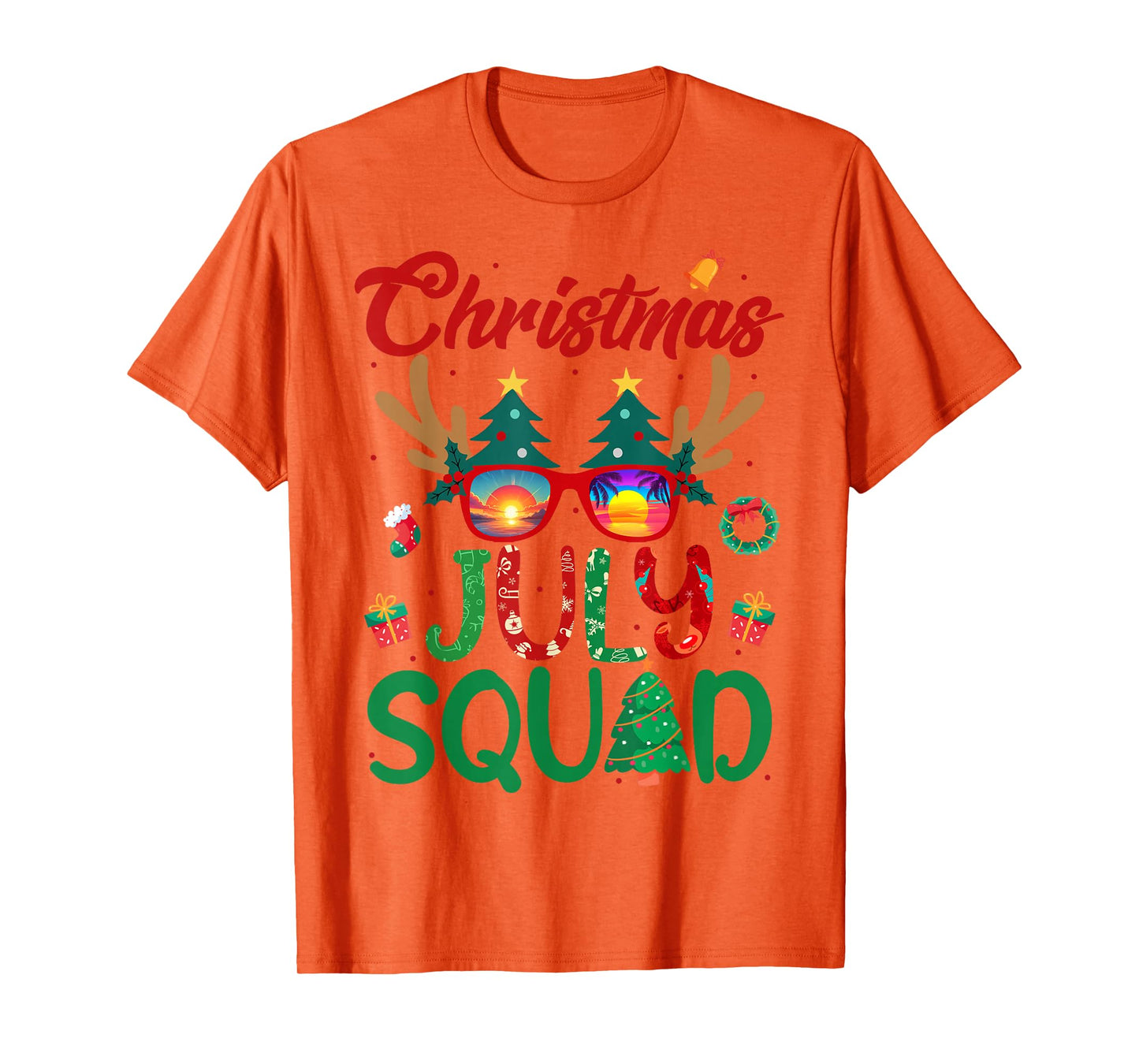 Christmas In July Squad Funny Summer Xmas Men Women Kids T-Shirt