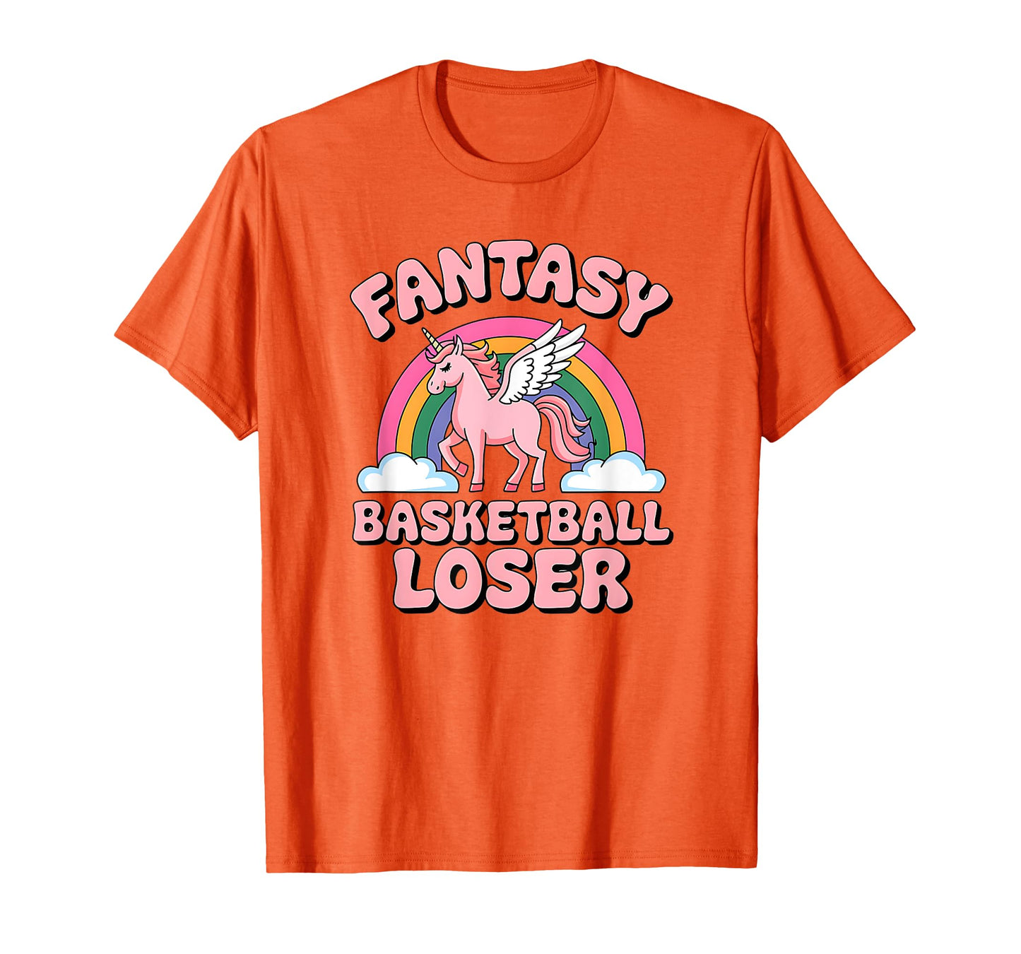 Fantasy Basketball Loser Unicorn Shirt For Bad Players T-Shirt