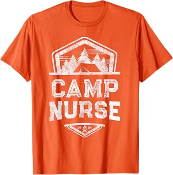 Vintage CAMP NURSE Medical Staff Campground Squad Host Crew T-Shirt