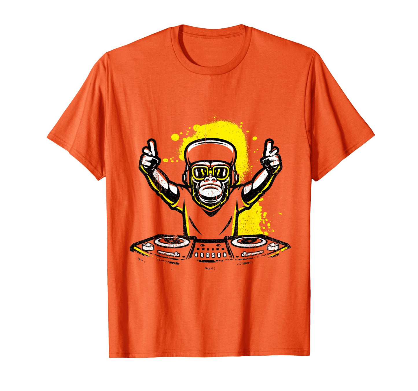 DJ Monkey Music Party Fun Sunglasses Fun Dancing Club T-Shirt