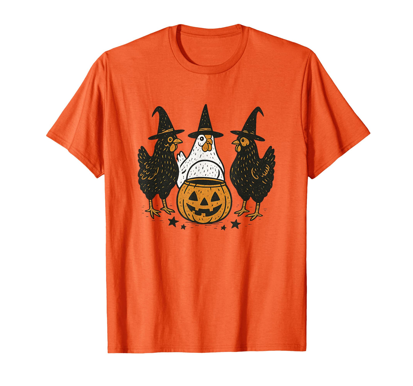 Witch Chickens Funny Halloween Costume Graphic T-Shirt