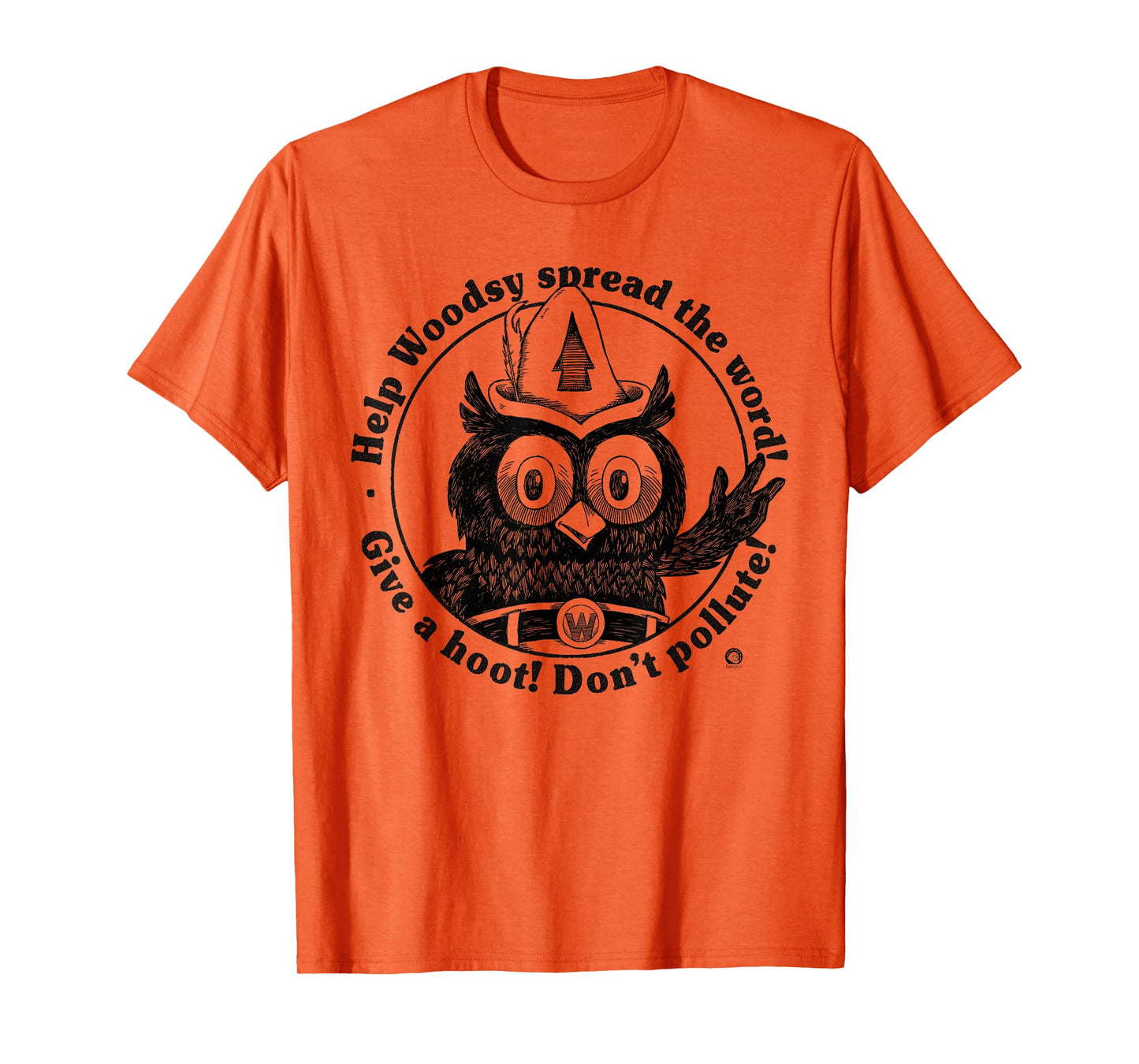Woodsy Owl Give a Hoot Don't Pollute 70s Vintage T-Shirt