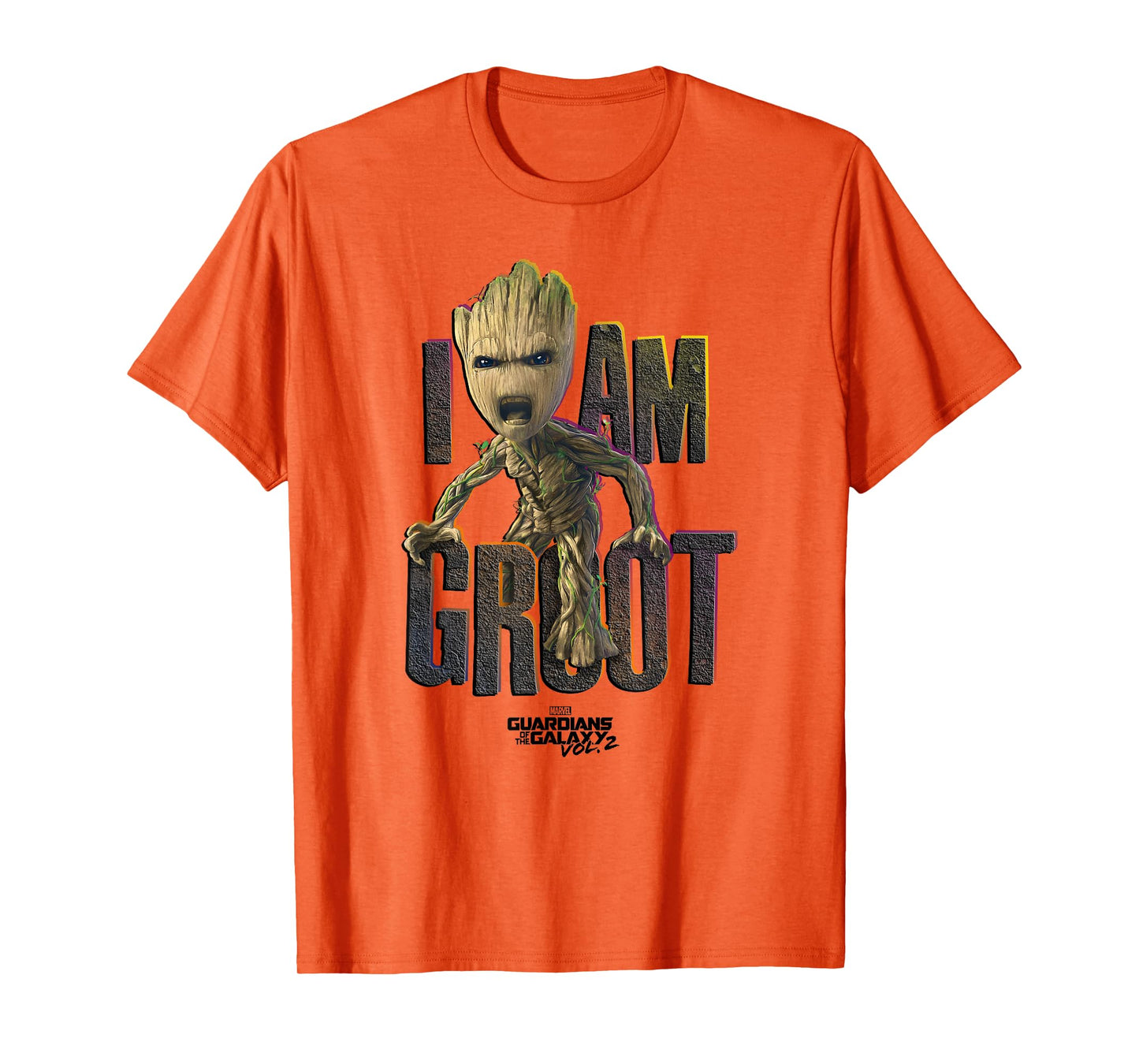 Marvel Guardians Vol.2 I AM GROOT Cute Angry T-Shirt C1 T-Shirt