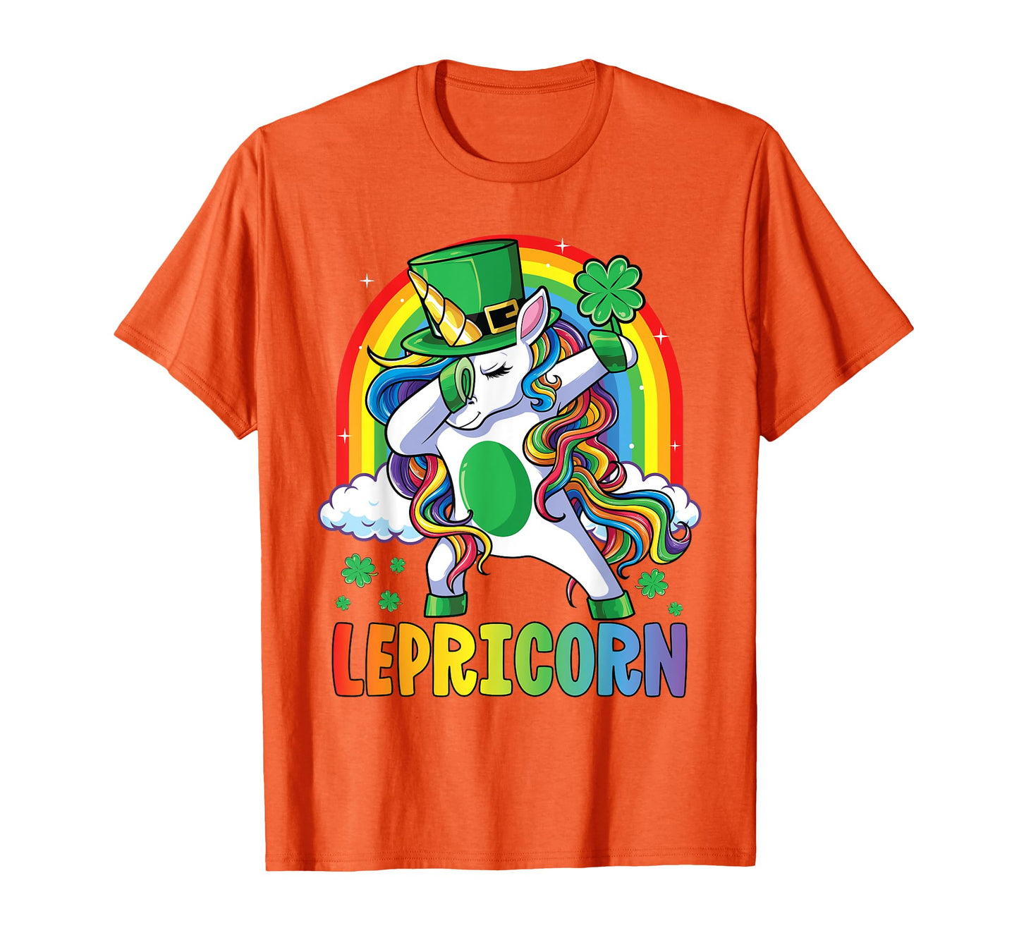 St Patricks Day Shirt Girls Dab Unicorn Leprechaun Lepricorn T-Shirt